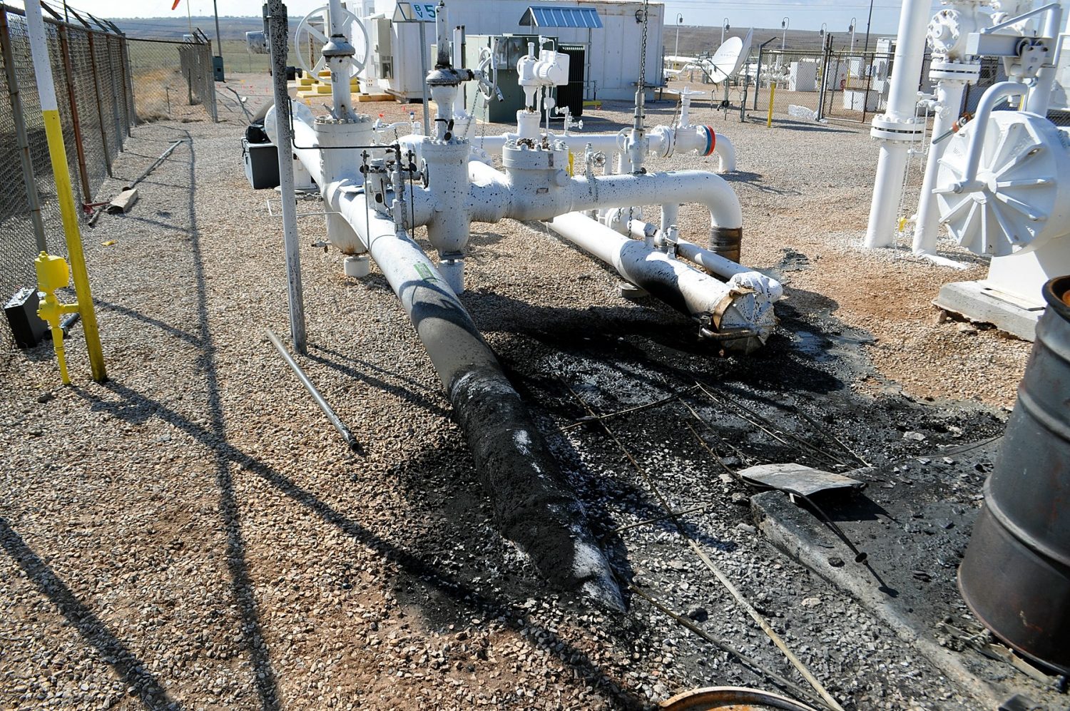 Fire damage assessment view of line looking West | G2MT Laboratories